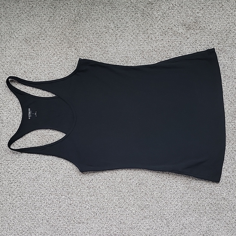 Express women's black racerback tank top size small